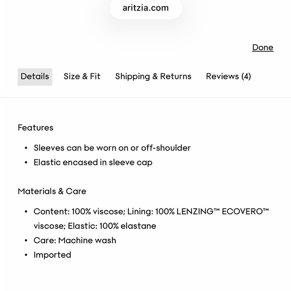 Aritzia Sinatra Long sleeve Blouse New With Tags - Picture 10 of 10